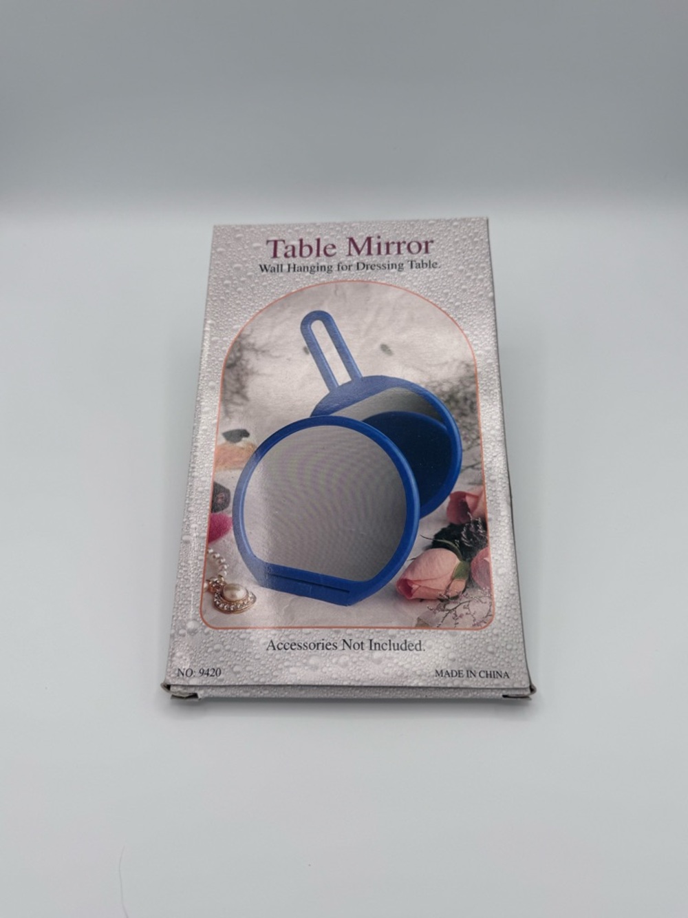 Portable Pink Table Mirror - Compact Folding Mirror